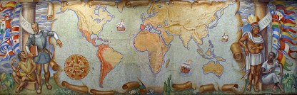 Murales y vitrales de la Academia Colombiana de la Lengua