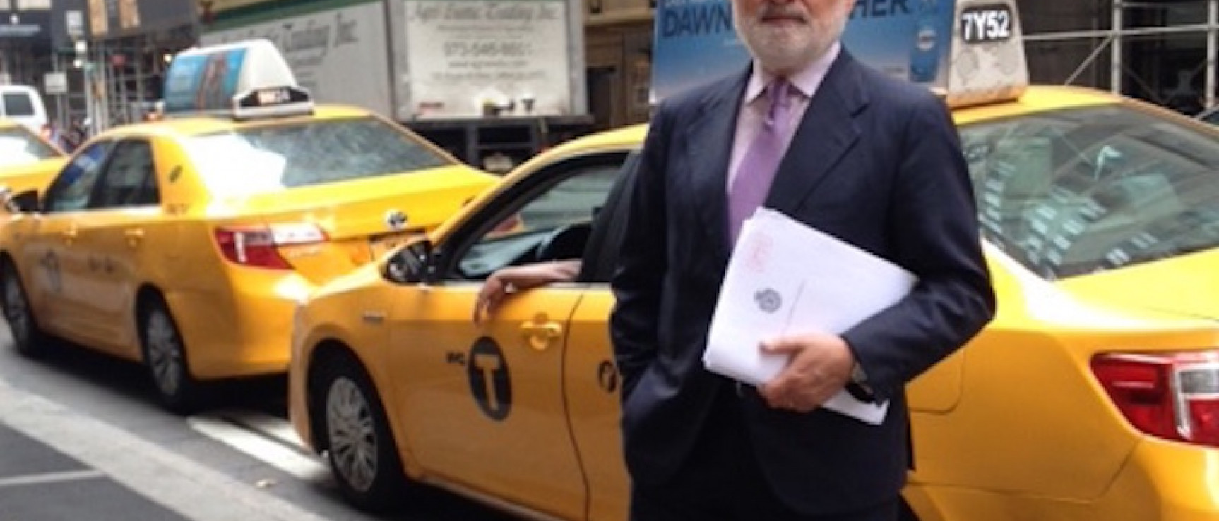 Darío Villanueva, en Nueva York. Foto: Victoria Toro, «La Voz de Galicia».