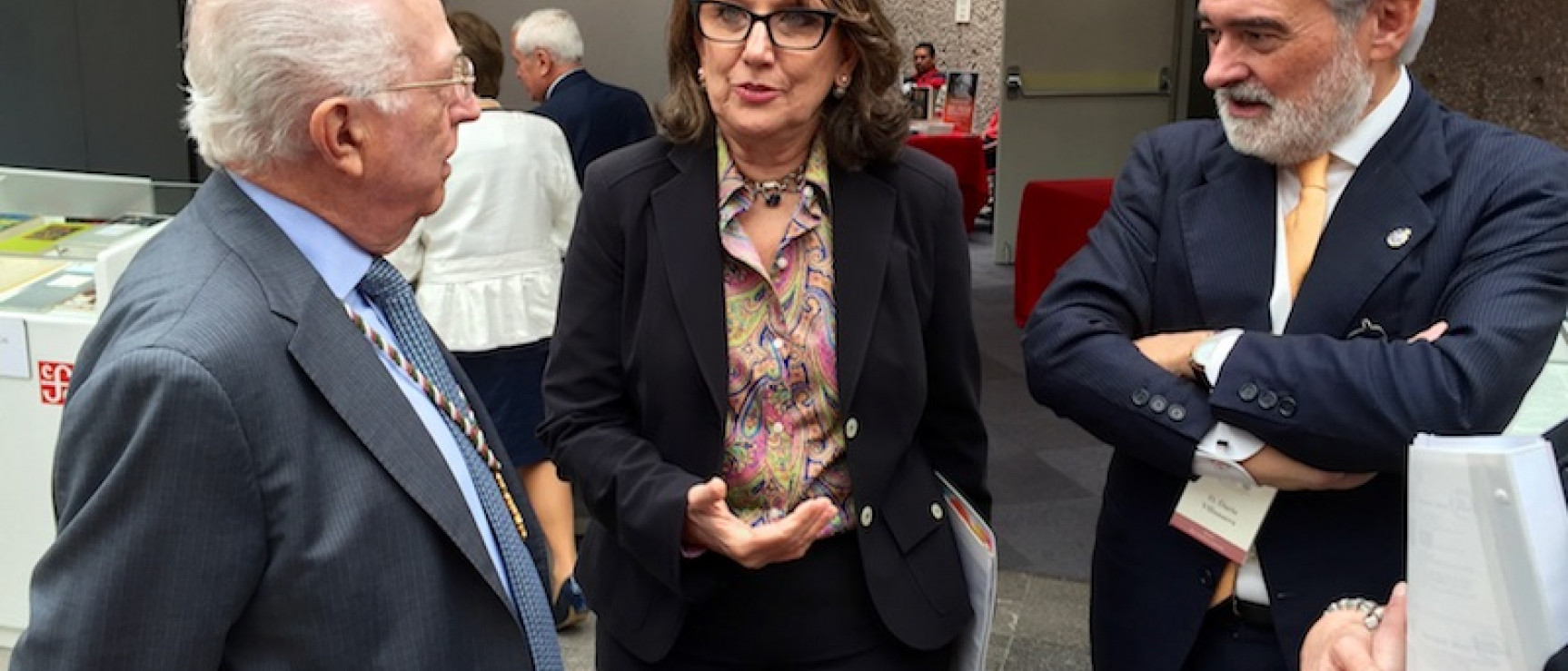 El presidente de ASALE con Rebeca Grynspan