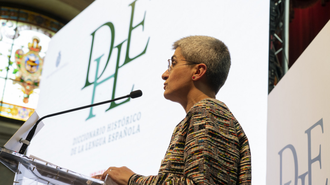 Mar Campos, directora técnica del «DHLE» (foto: RAE)