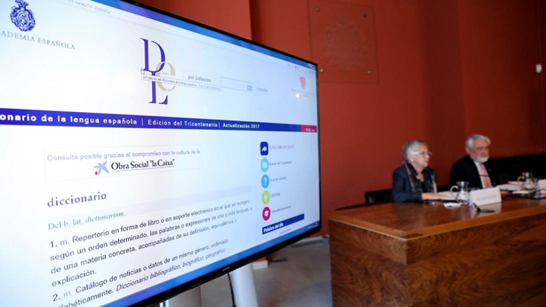 La presentación se ha celebrado en la sala Cuervo de la RAE.