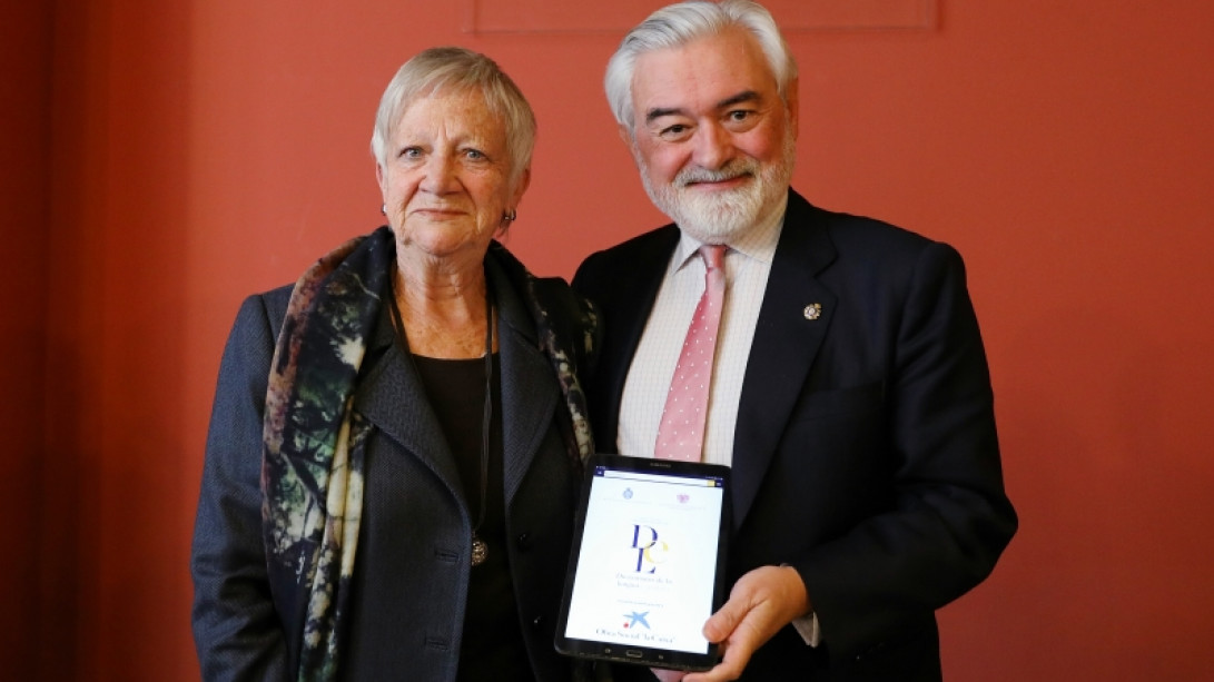 Paz Battaner y Darío Villanueva han presentado a los medios las actualizaciones del «DLE».