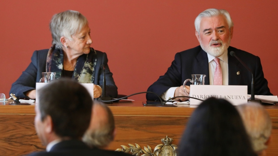 Battaner y Villanueva durante la rueda de prensa. 