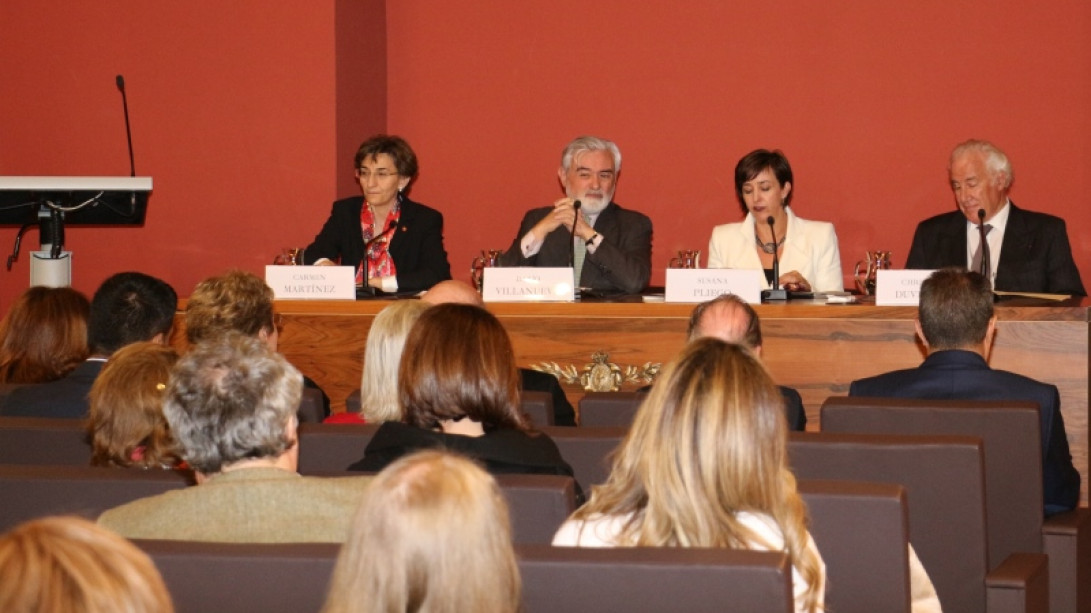 Homenaje a José Luis Martínez, exdirector de la Academia Mexicana de la Lengua, en la RAE.