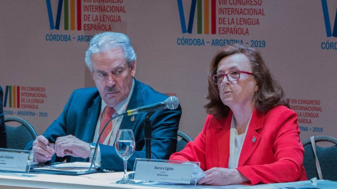 Aurora Egido durante su intervención.