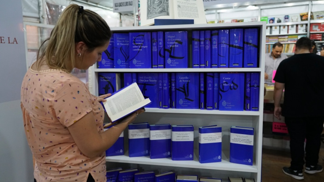 El estand de la RAE se encuentra en el Festival de la Palabra de la plaza San Martín.