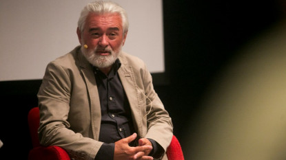 El director de la RAE, Darío Villanueva, durante su intervención. Foto: Ricardo Solís.