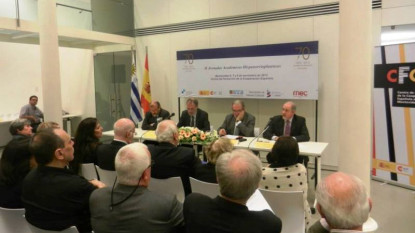 Inauguración de las II Jornadas Académicas Hispanorrioplatenses en Montevideo.