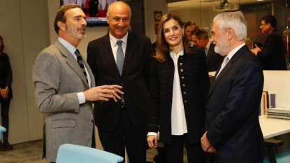 La reina Letizia visita la Fundación del Español Urgente. © Casa de S. M. el Rey.