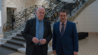 Francisco Javier Pérez con el presidente de la AAL, José Luis Moure.