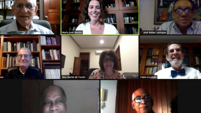 Pleno virtual de la Academia Dominicana de la Lengua (ADL) (foto: ADL)