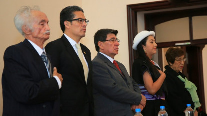 Incorporación de don Fausto Palacios Gavilanes. Foto: Gobierno Autónomo Descentralizado de la Municipalidad de Ambato.