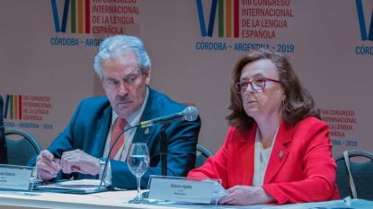 Aurora Egido durante su intervención.