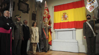 Acto de homenaje a Cervantes en las Trinitarias.