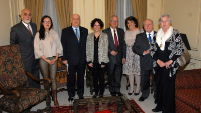 Entrega de premios de la Academia Chilena de la Lengua 2014. 