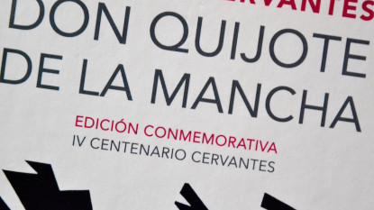 Detalle de la cubierta del «Quijote», edición 2015.