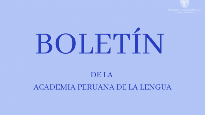 Boletín de la Academia Peruana de la Lengua