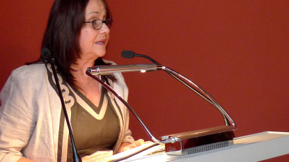 Renée Ferrer, presidenta de la Academia Paraguaya de la Lengua Española. 