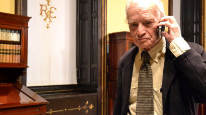 Luis Goytisolo, hoy en la Academia.