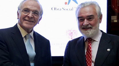 El presidente de la Caixa y el director de la RAE
