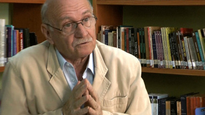 Jacobo Rauskin, de la Academia Paraguaya de la Lengua.Foto: Ecocultura TV.
