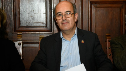 Juan Carlos Vergara Silva, miembro de número de la Academia Colombiana de la Lengua. Foto: Pablo de la Peña.