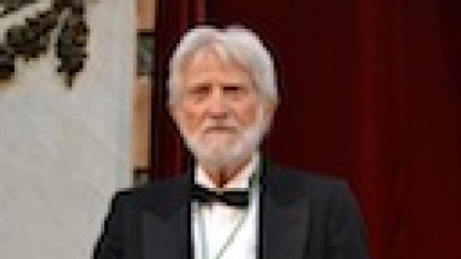 El traductor Miguel Sáenz el día de su ingreso en la RAE