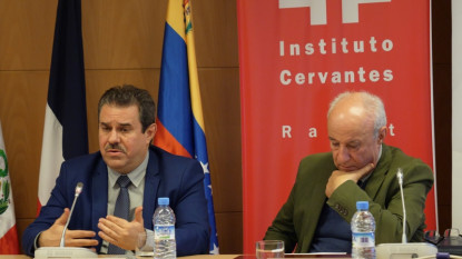 Mesa redonda de Francisco Javier Pérez y Hossain Bouzineb. 